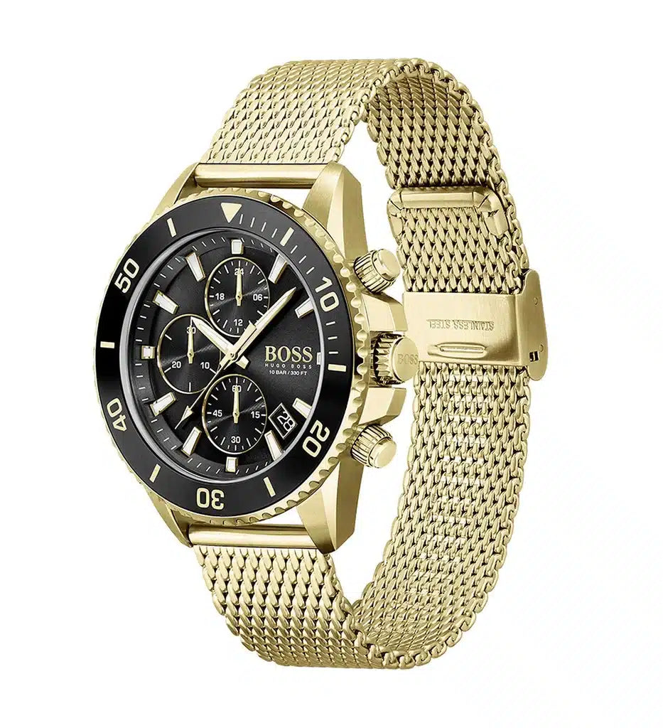 Hugo Boss Reloj de hombre de acero inoxidable amarillo 1513703