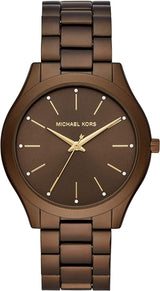 Michael Kors Slim Runway Brown Unisex Watch MK4508 - Watches of America