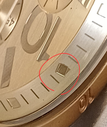 Nixon 48-20 Chrono Gold Tone Dial Men's Watch A486-502 (Minor Defect)