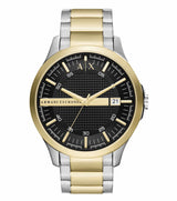 Armani Exchange Hampton Date black Dial Two-Tone Watch - AX2453