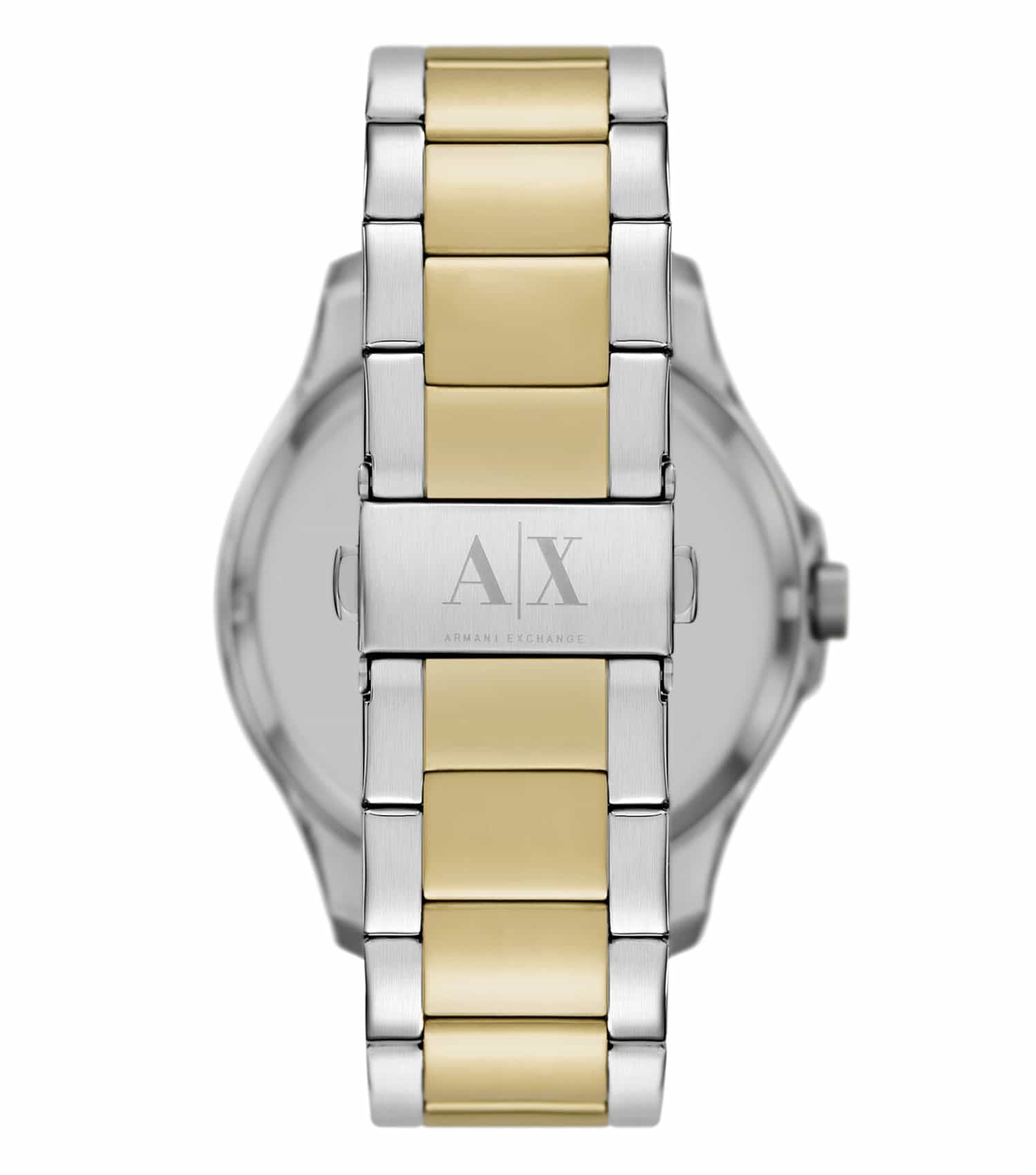 Armani Exchange Hampton Date black Dial Two-Tone Watch - AX2453