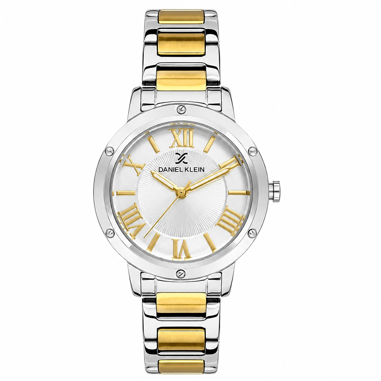 Daniel Klein Premium Silver Dial Two-Tone Watch - DK.1.13498-2