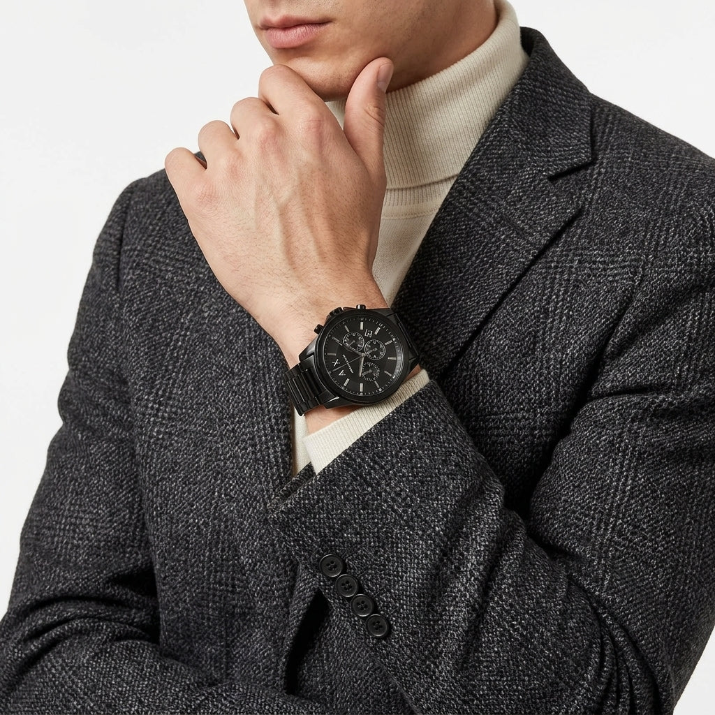 Armani Exchange Banks Chronograph Black Men's Watch - AX1722