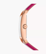Michael Kors Three-Hand Pink Leather Watch - MK01029 mk01029 - Image 3