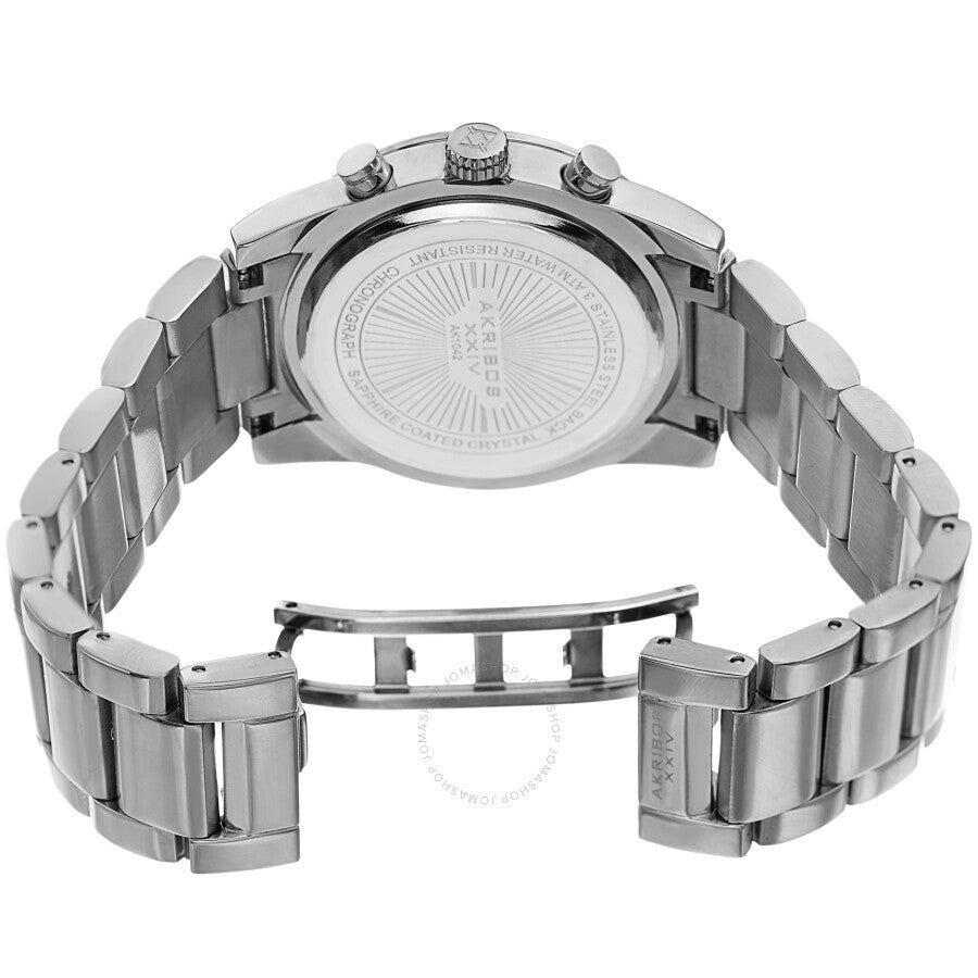 Akribos XXIV Chronograph Quartz Silver Dial Men's Watch AK1042SS