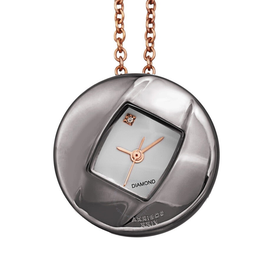 Akribos XXIV Diamond White Dial Ladies Watch AK1053GN