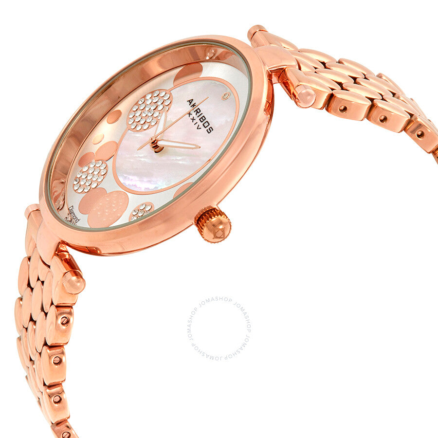 Akribos XXIV Mother of Pearl Dial Ladies Watch AK963RG