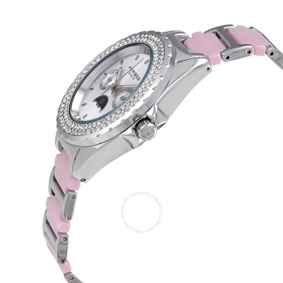 Akribos XXIV Multifunction Silver Dial Ladies Watch AK961SSPK
