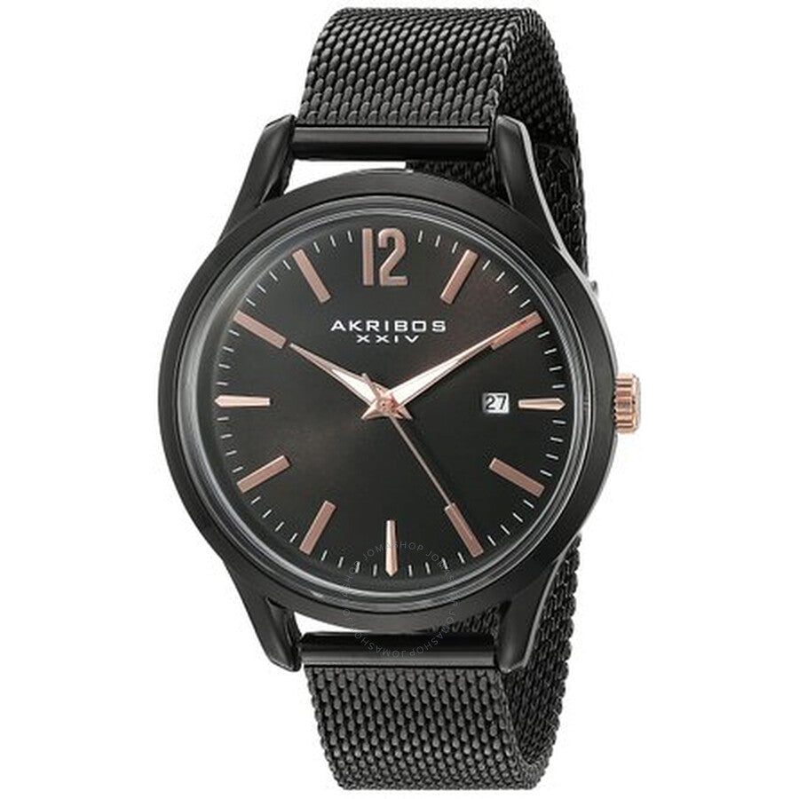 Akribos XXIV Omni Black Dial Men's Watch AK920BK