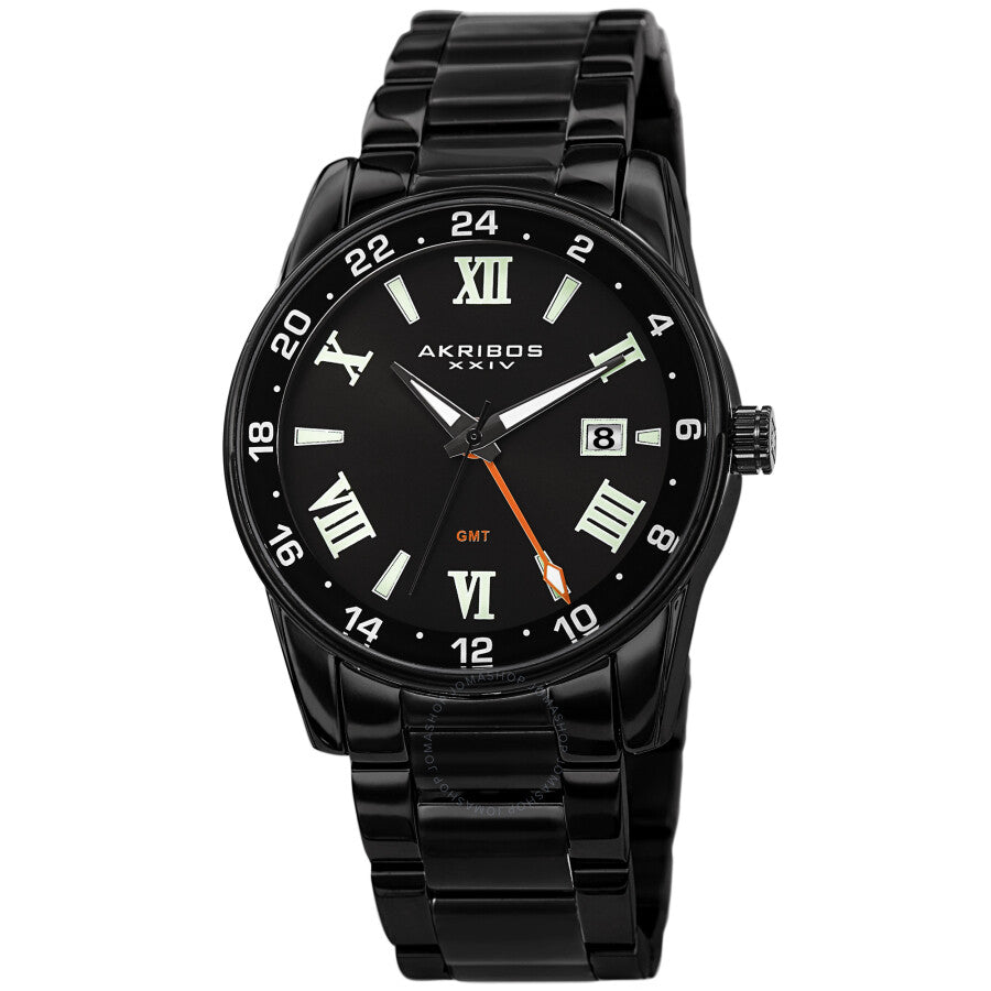 Akribos XXIV Quartz Black Dial Men's Watch AK1055BK