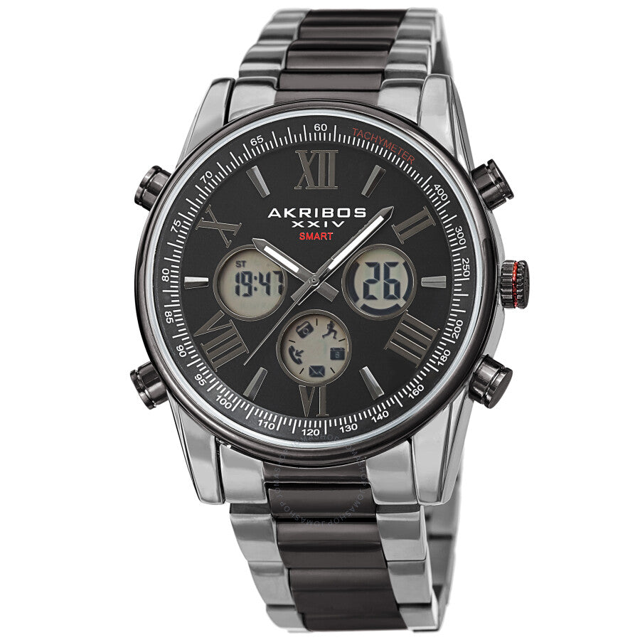 Akribos XXIV Quartz Black Dial Men's Watch AK1095TTB