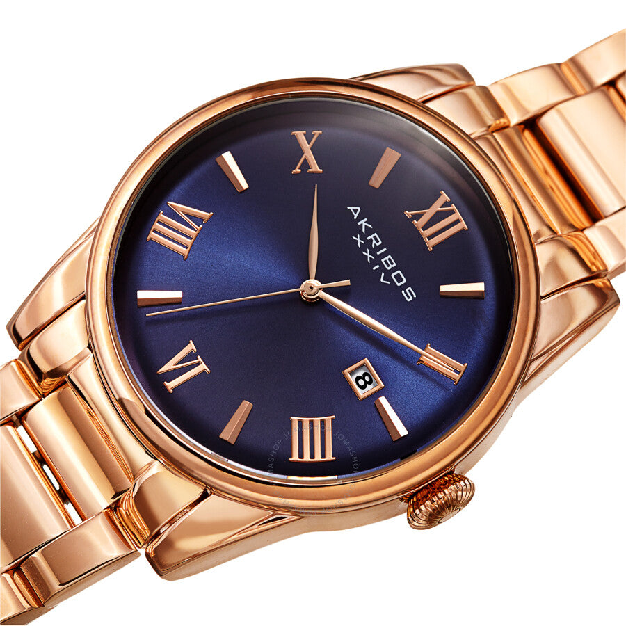 Reloj Akribos Xxiv de cuarzo con esfera azul para hombre AK1056RGBU