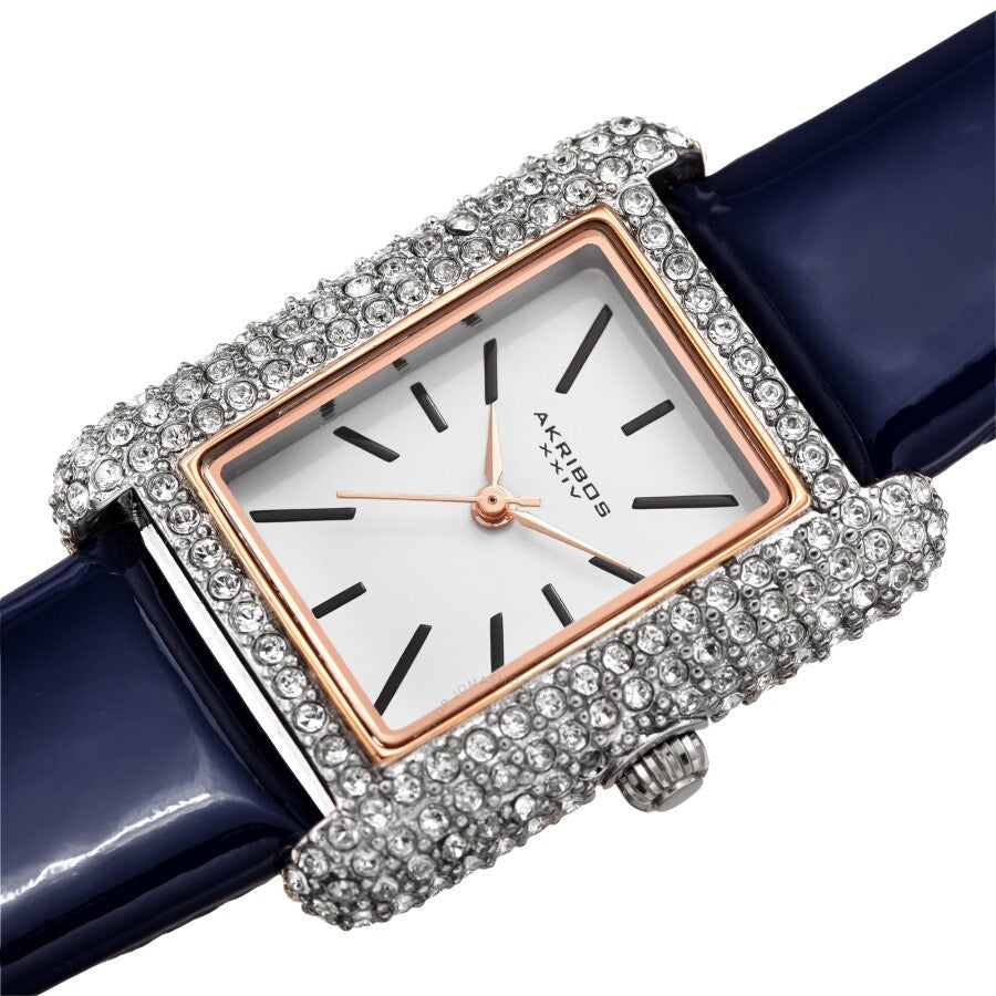 Akribos XXIV Quartz Crystal White Dial Ladies Watch AK1068BU