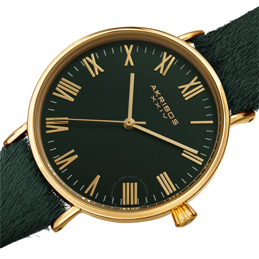 Reloj Akribos Xxiv de cuarzo con esfera verde para mujer AK1081GN