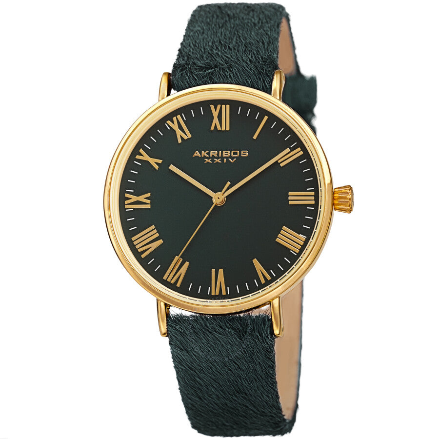 Reloj Akribos Xxiv de cuarzo con esfera verde para mujer AK1081GN