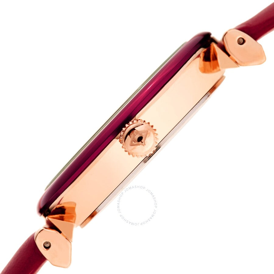 Akribos XXIV Quartz Red Dial Ladies Watch AK1035PK