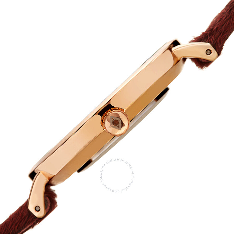 Akribos XXIV Quartz Red Dial Red Leather Ladies Watch AK1081RD