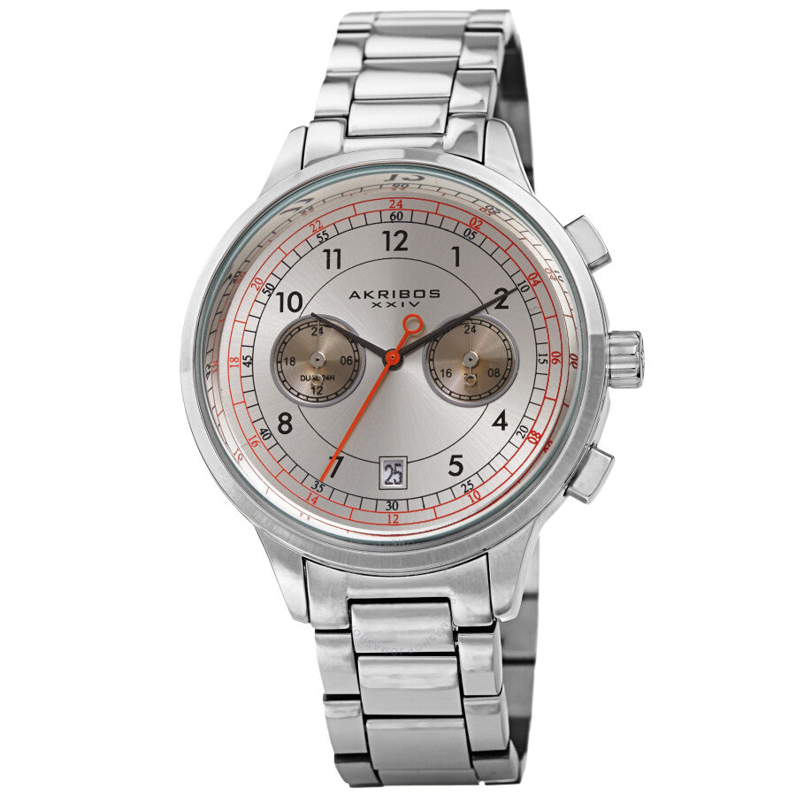 Akribos XXIV Quartz Silver Dial Men's Watch AK1071SS