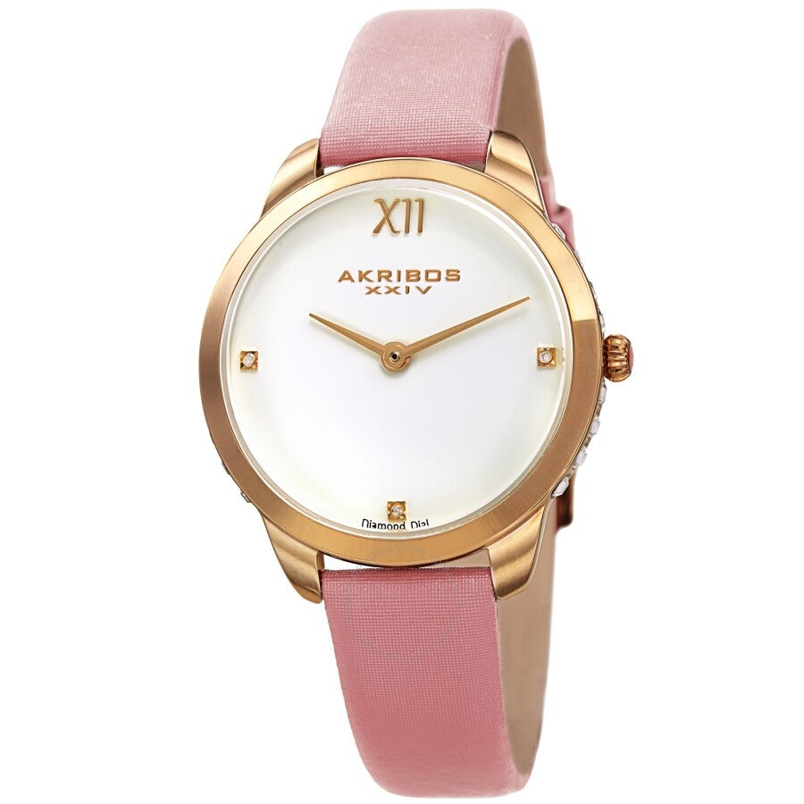 Reloj Akribos Xxiv de cuarzo con esfera blanca para mujer AK1059PK