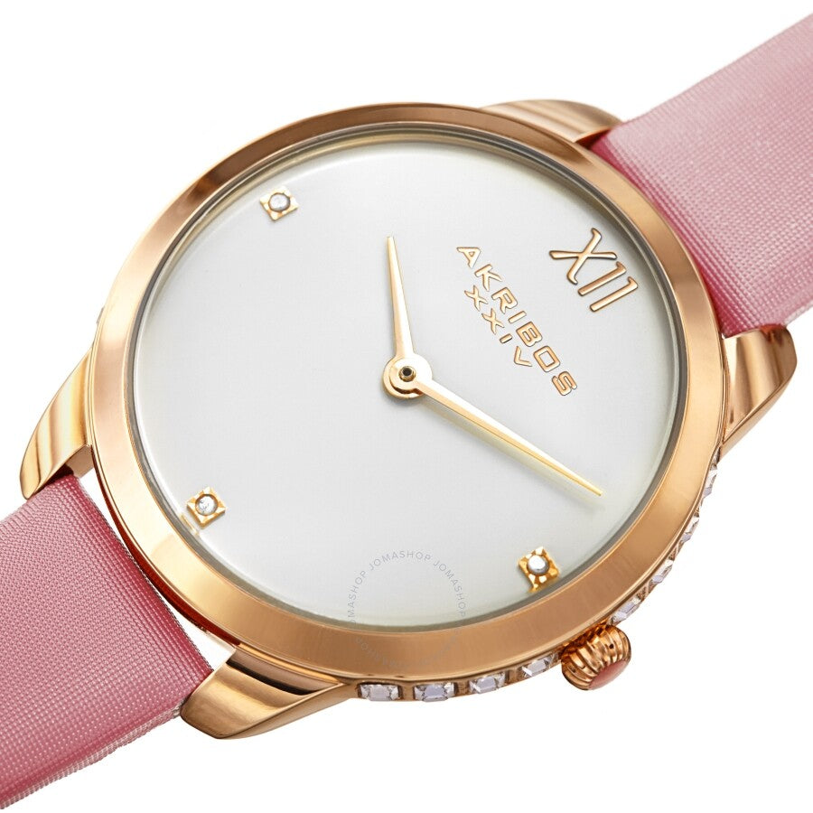 Reloj Akribos Xxiv de cuarzo con esfera blanca para mujer AK1059PK