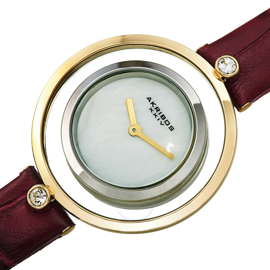 Akribos XXIV Quartz White Dial Ladies Watch AK1060PU