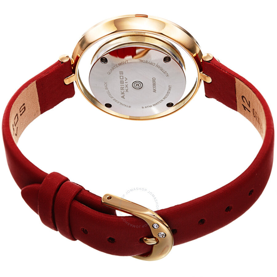 Akribos XXIV Quartz White Dial Ladies Watch AK1060RD