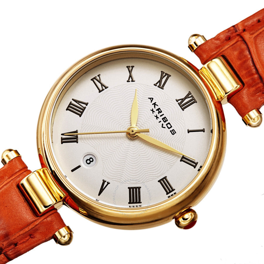 Akribos XXIV Quartz White Dial Ladies Watch AK1070OR