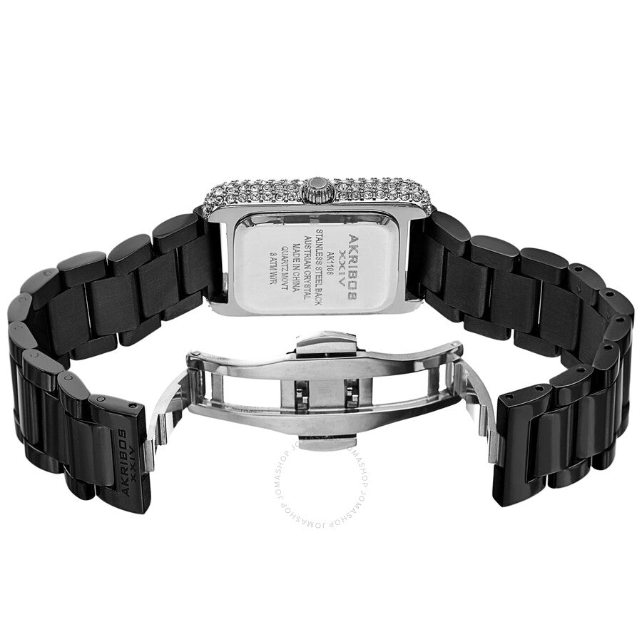Akribos XXIV Quartz White Dial Ladies Watch AK1108BKR