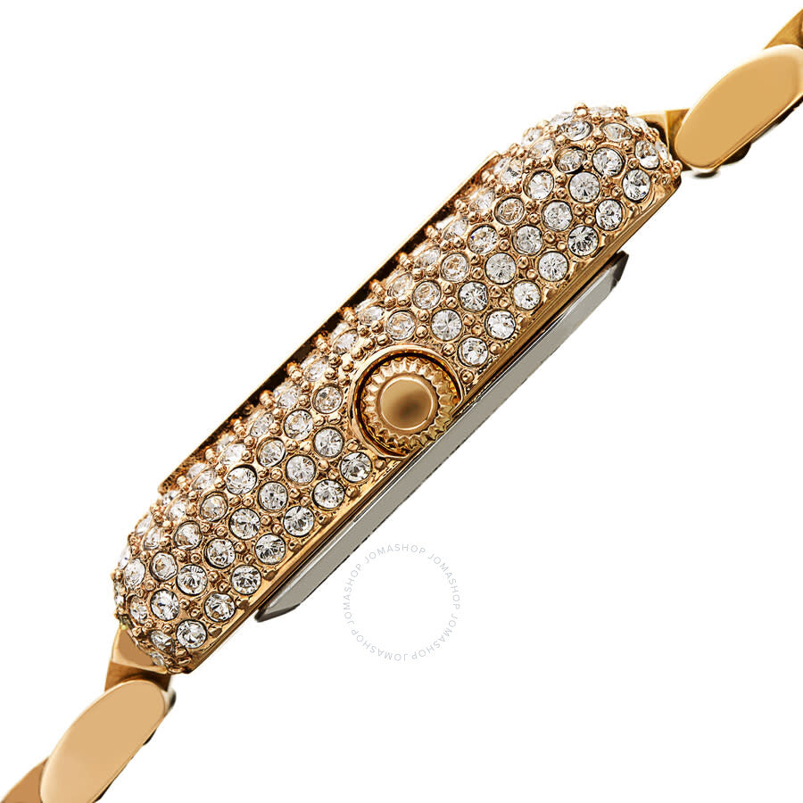 Akribos XXIV Quartz White Dial Yellow Gold-tone Ladies Watch AK1108YG