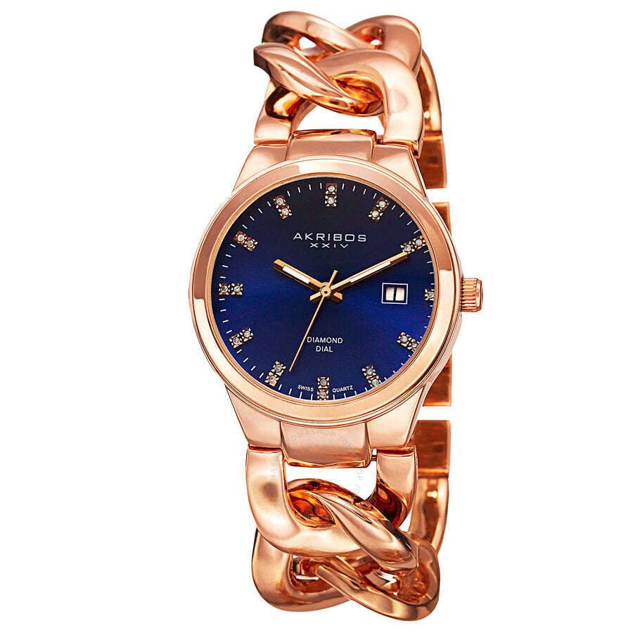 Akribos XXIV Rose Gold-tone Base metal Ladies Watch AK759RGBU