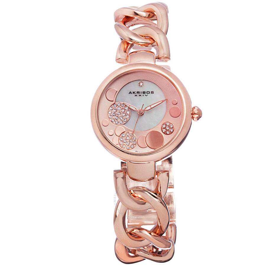 Akribos XXIV Rose Gold-tone Ladies Watch AK678RG