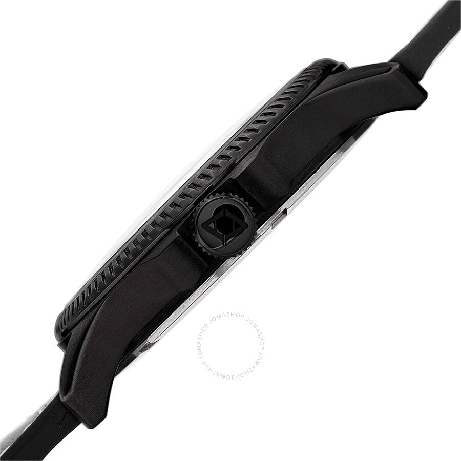 Akribos XXIV Trek Black Dial Black Leather Men's Watch AK833WT