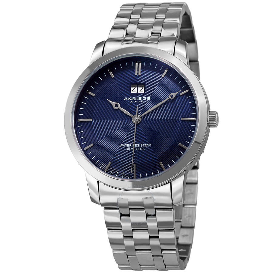 Akribos XXIV Womens Casual Quartz Blue Dial Men's Watch P50185 - The Watches Men & Co