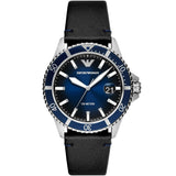 Emporio Armani Silver and Blue Men's Watch - AR11516 AR11516 - Image 1
