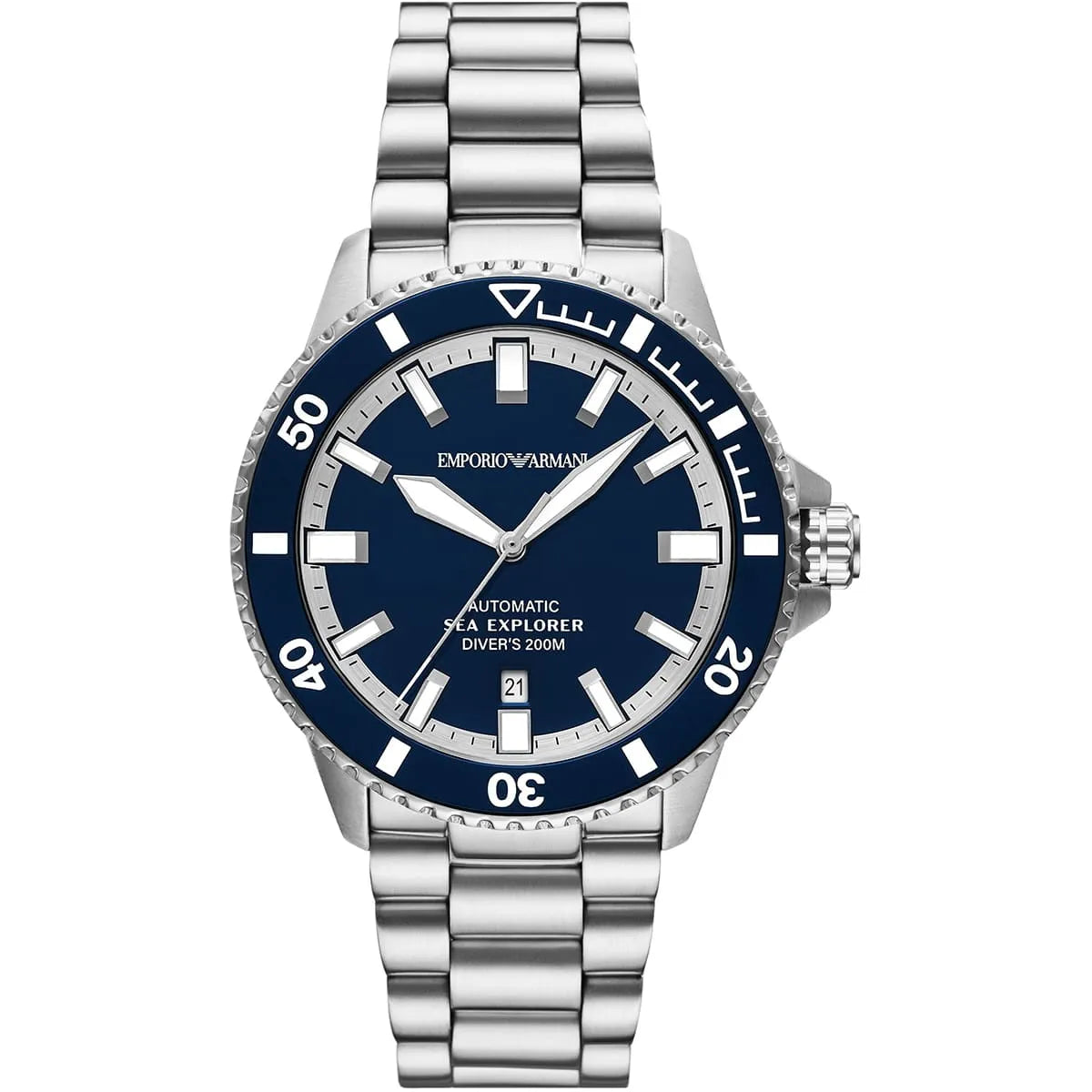 Emporio Armani Sea Explorer Automatic Stainless Steel Watch AR60087