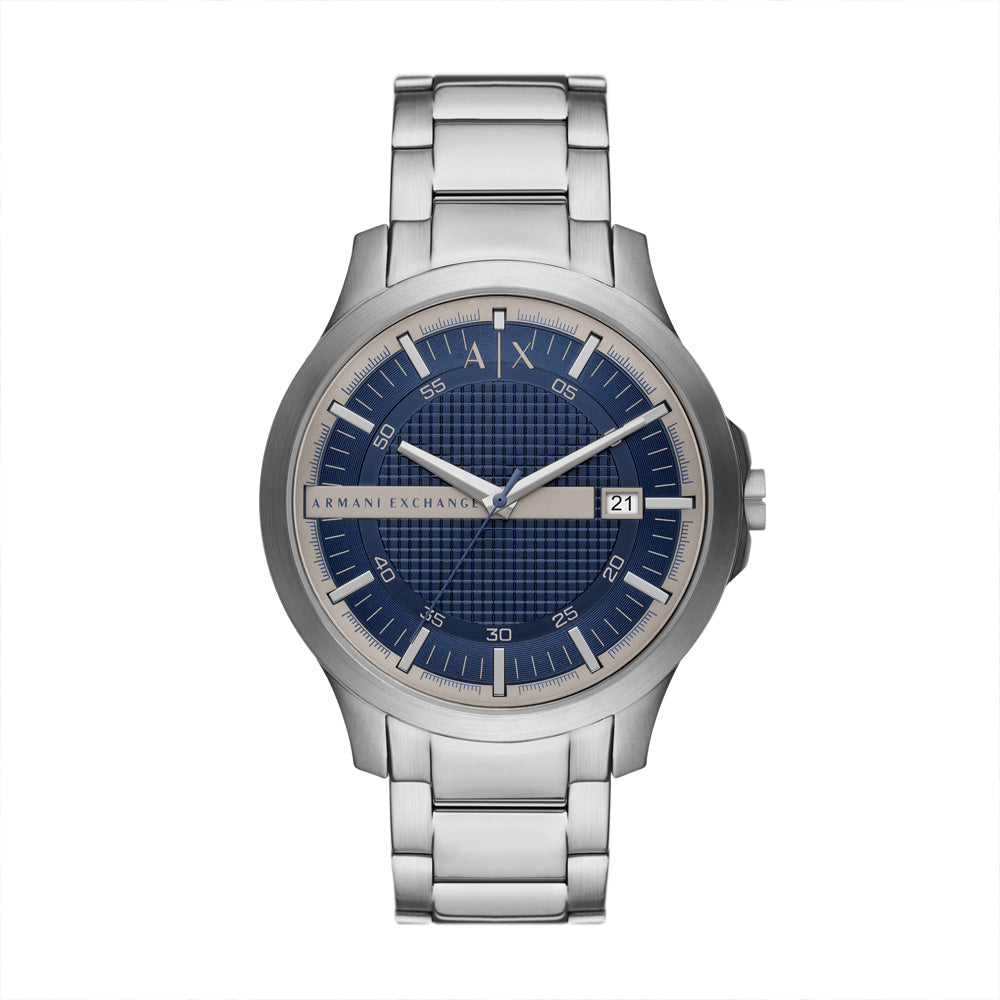 Armani Exchange Classic Hampton Date Silver Watch - AX2451