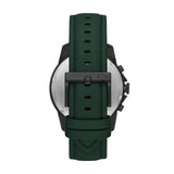 Armani Exchange Banks Chronograph Green Leather Strap Watch - AX1725