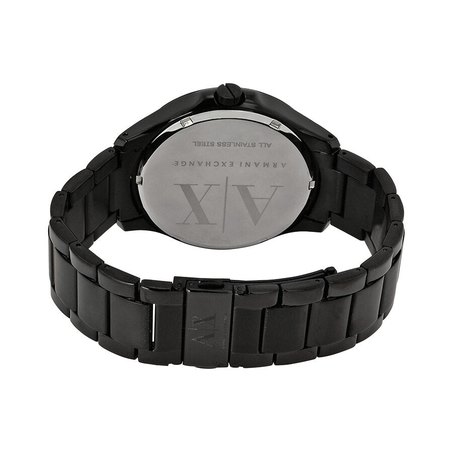 Armani Exchange Reloj para hombre AX2150 con esfera negra y chapado en iones negros
