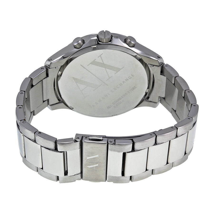 Case back of Armani Exchange Hampton AX2163 with engraved AX logo and branding