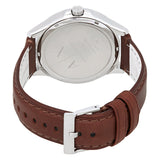 Armani Exchange Navy Dial Brown Leather Date Men's Watch - AX2133