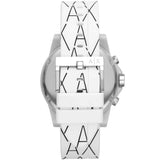 Armani Exchange Outer Banks Chronograph White Silicone Watch - AX1340
