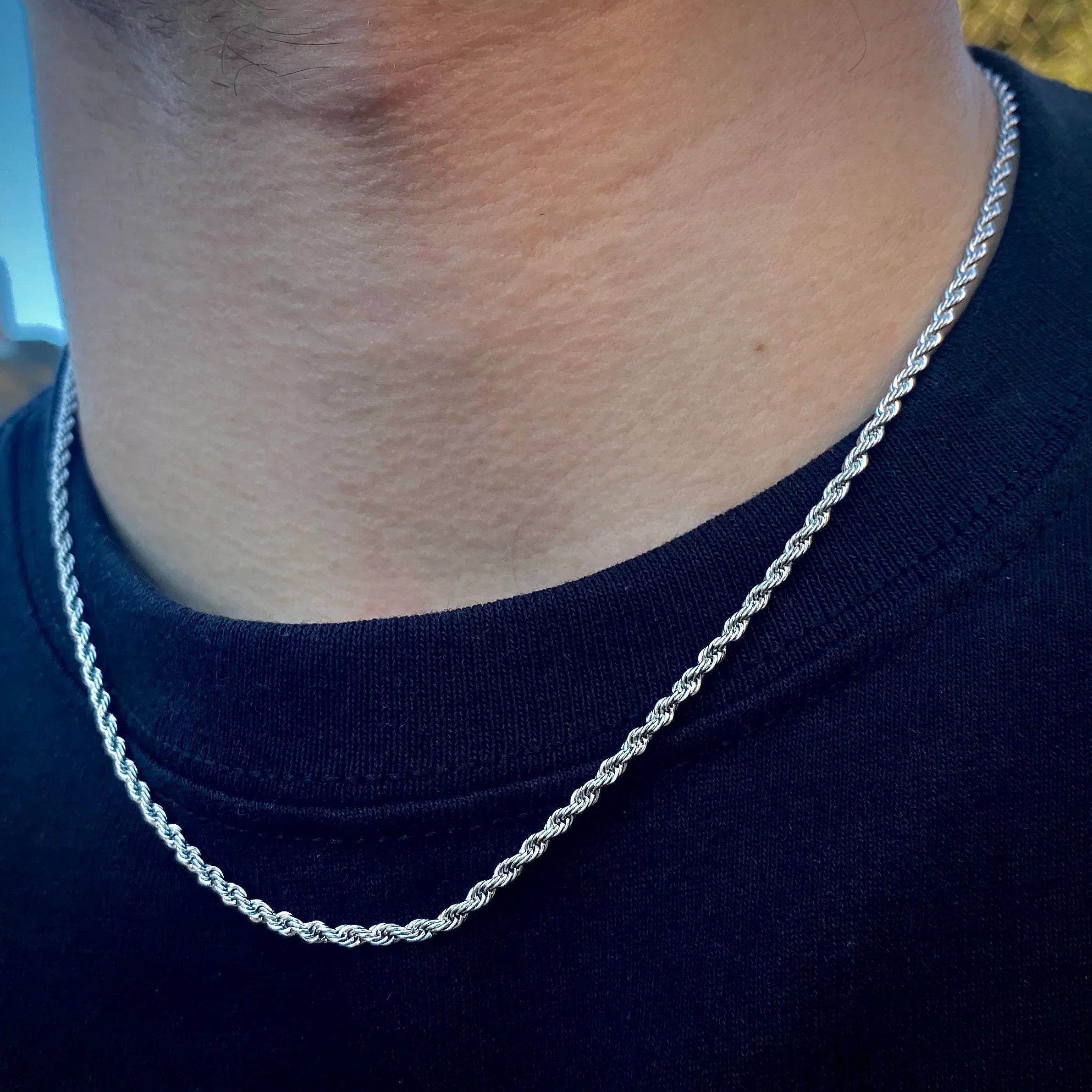 Big Daddy 2.5mm Stainless Steel Silver Rope Chain - Chain