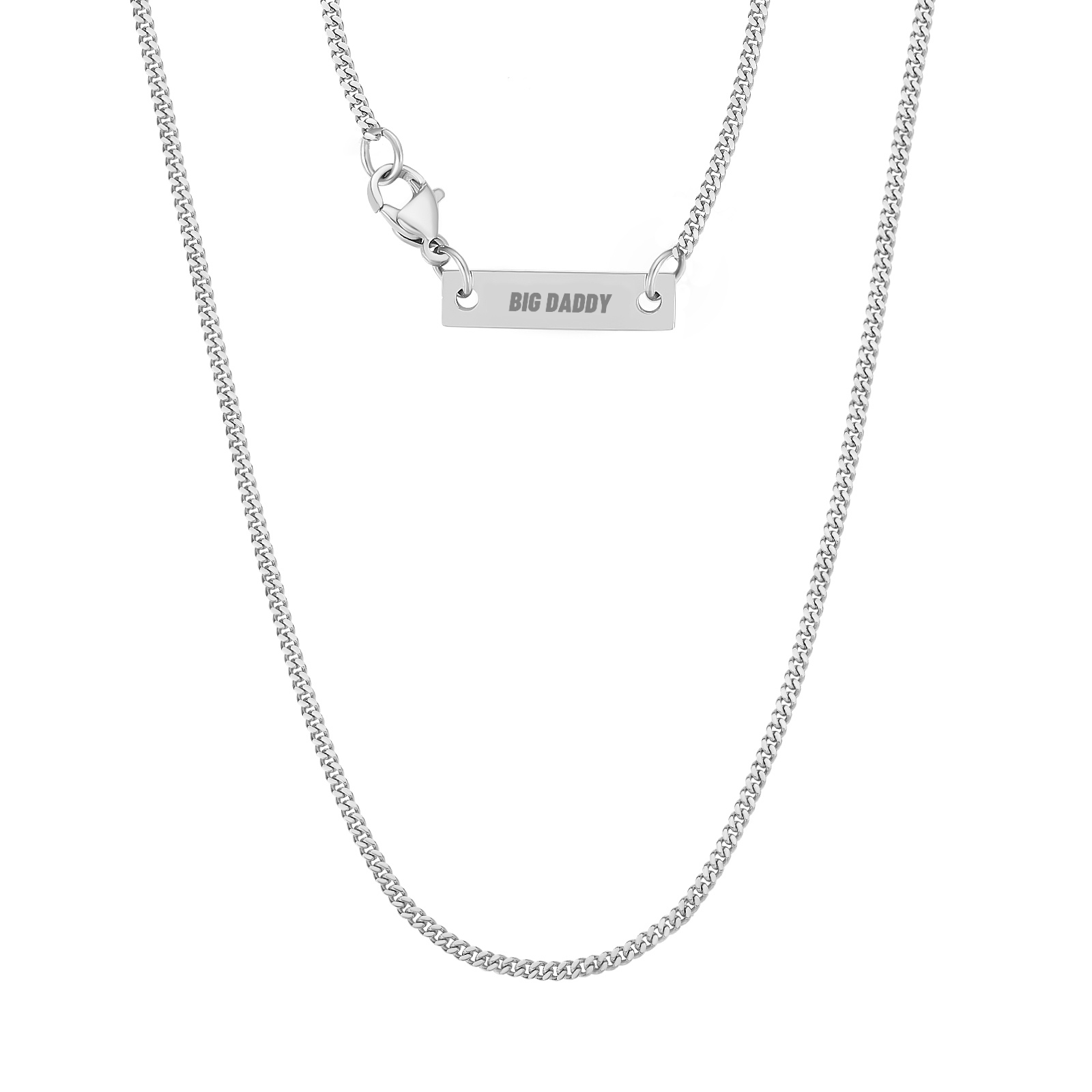 Big Daddy 2mm Cuban Silver Chain