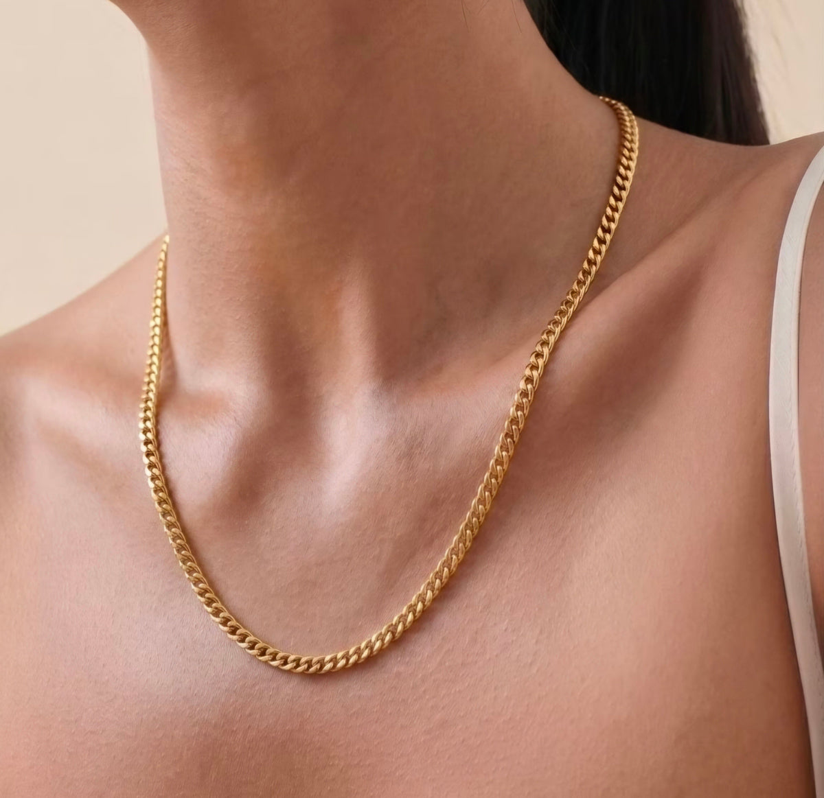 Big Daddy 5MM Cuban Curb 18K Gold Chain