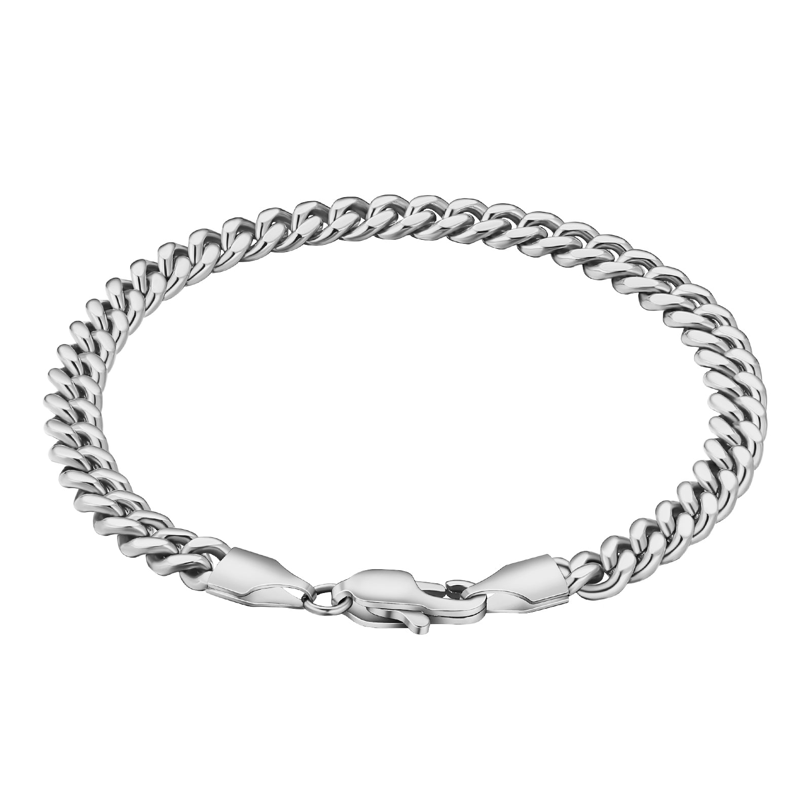 Big Daddy 5mm Cuban Link Silver Bracelet - Bracelet