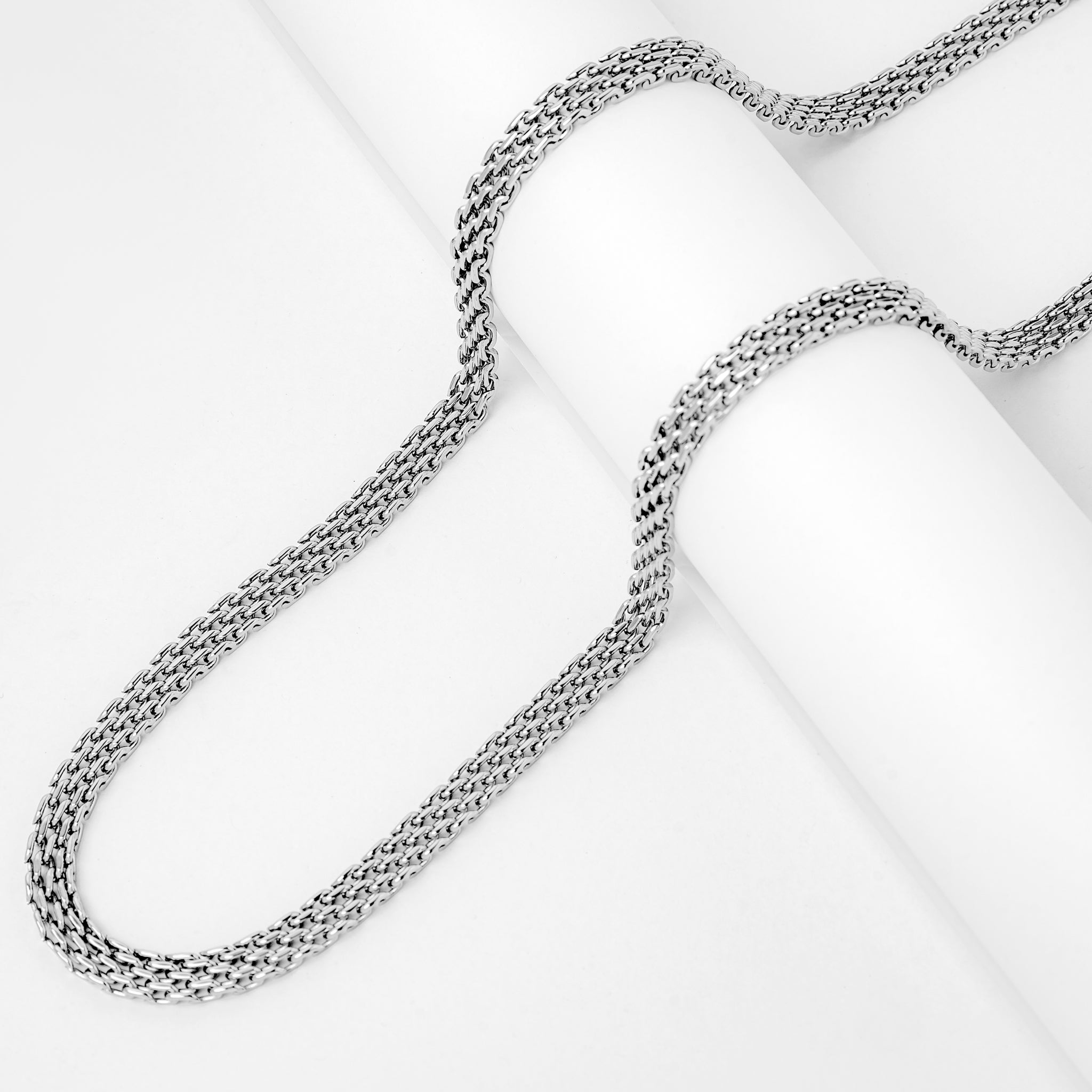 Big Daddy 6MM Silver Flat Herringbone Chain - Chain