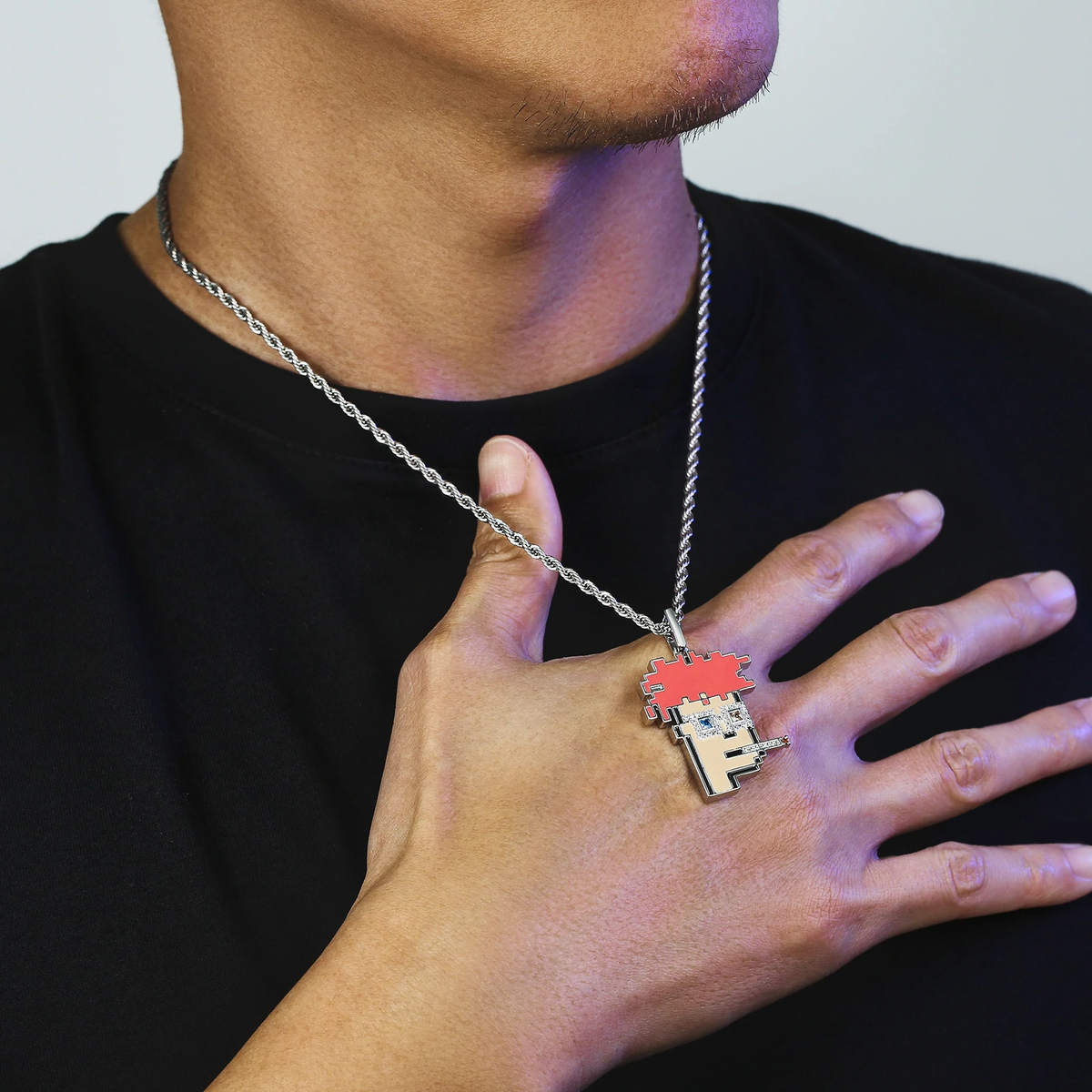 Big Daddy Iced Out Cryptopunk NFT Pendant #5 - Limited edition