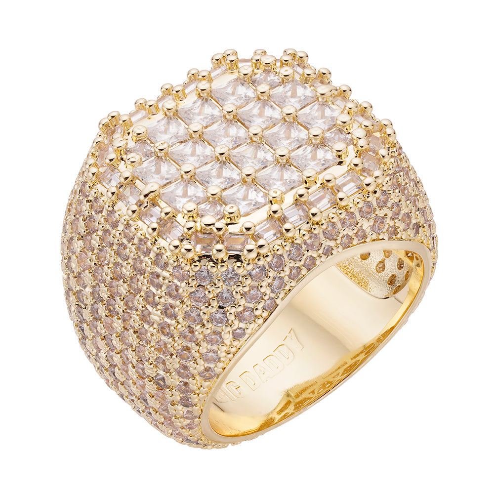 خاتم ألماس مرصع بالألماس بتصميم إنفينيتي من بيج دادي