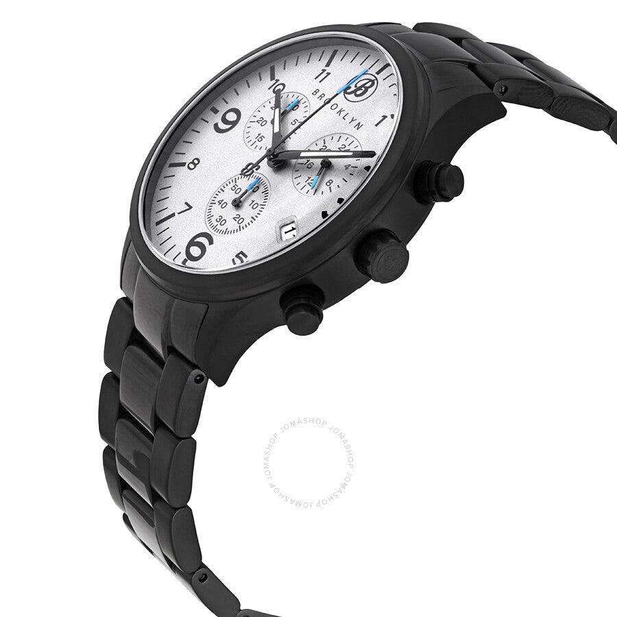 Brooklyn Watch Co. Bedford Brownstone II Reloj de cuarzo con esfera gris para hombre 308-GRY-1