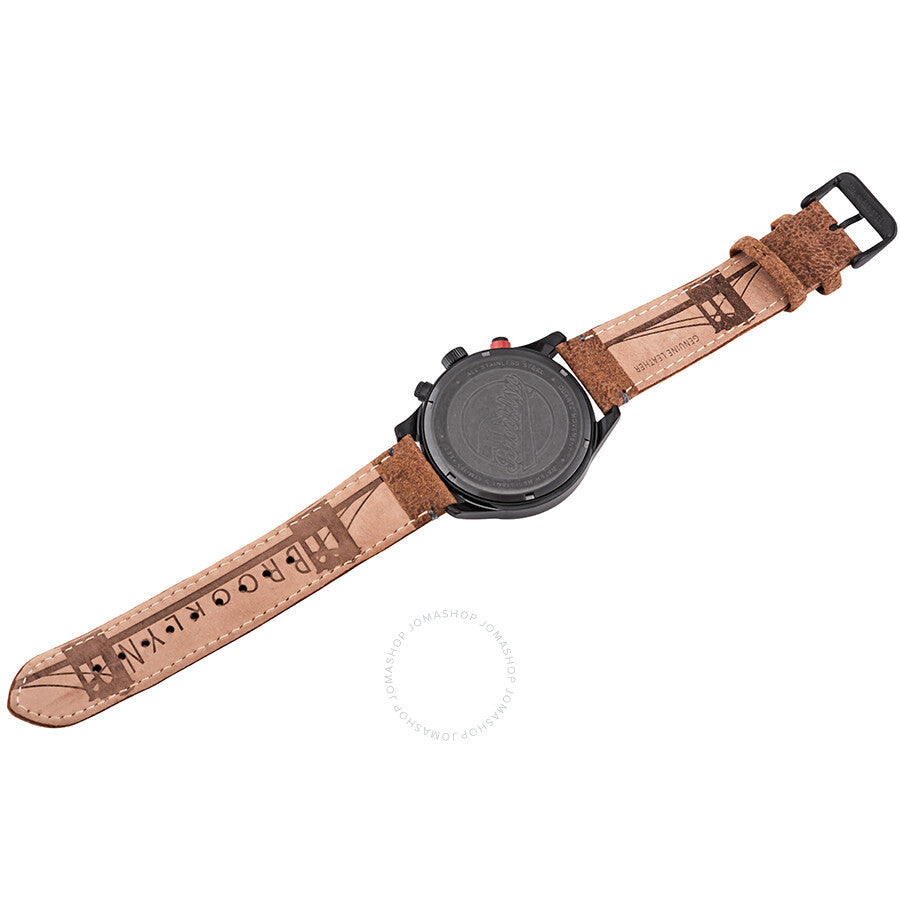 Brooklyn Watch Co. Stuyvesant Quartz Black Dial Men's Watch BW-8128-BQ-01-LBRW